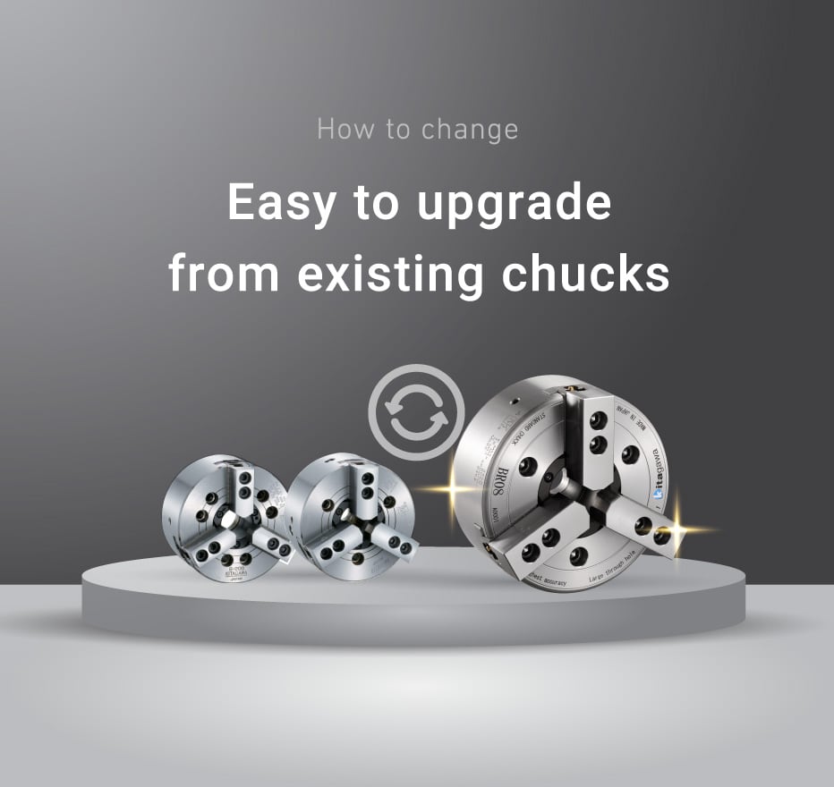 Easy to upgrade from existing chucks
